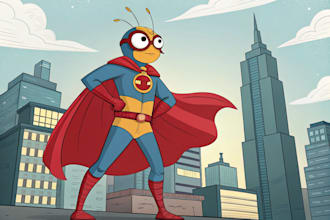 draw a concept superhero characters for you