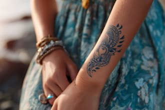 create a profesional tribal tattoo design