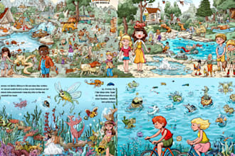draw professional childrens book illustrations for stories