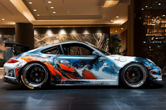 draw car wrap vehicle wrap truck wrap racing car wrap