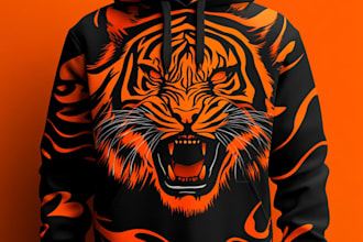 all over sublimation hoodie design