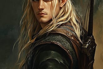 fantasy dnd character illustration