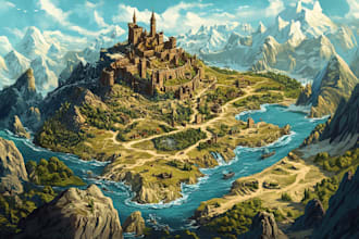 draw a custom map for fantasy