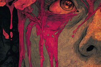 draw bloody horror illustration