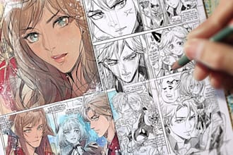 draw a custom cover art for your comic, book or podcast