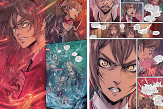 do comic pages illustration comic book page