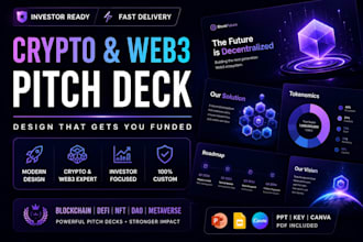 create an investor ready crypto and web3 pitch deck