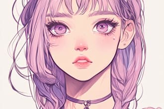 draw custom anime character for you