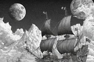 an amazing pen and ink illustration for you