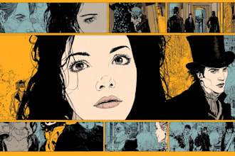 create authentic retro comic illustration