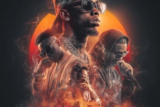 design trendy cd album cover or mixtape cover art