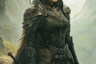 fantasy dnd character illustration