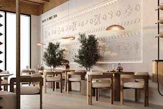 redesign restaurant interior 3d cgi rendering,cafe layout,3d coffee shop visuals