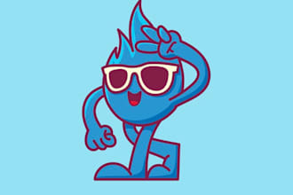 design wonderful energy mascot logo design with unlimited review