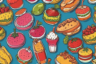 food pop art of your food pop art
