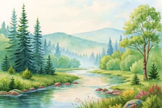 make unique watercolor painting for gifts and wall art