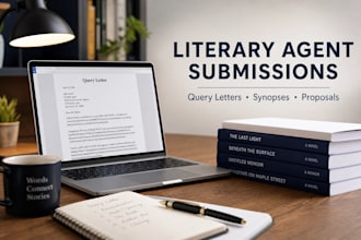 write book synopsis, query letter and book proposal for literary agents