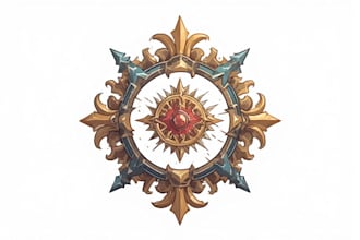 create a custom fantasy faction crest illustration professionally