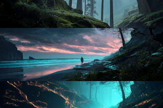 paint an environmental concept art