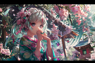 draw custom anime art of your oc, character, and fanart