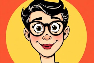 create custom rubber hose cartoon illustrations professionally