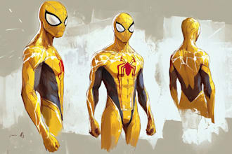 do a superhero comic