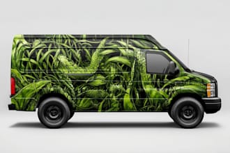 car wrap design, van wrap design