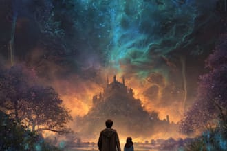 design fantasy book cover or ebook cover