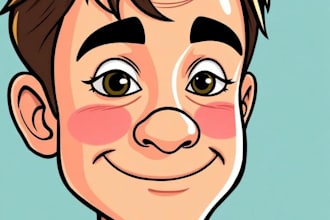 create a custom cool vector portrait illustration professionally