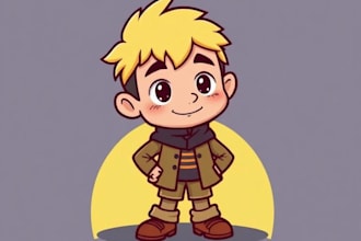 create custom cartoon artwork for social media and brands