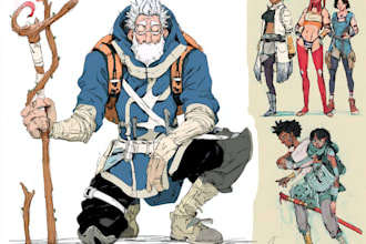 design cinematic concept art for games and movies