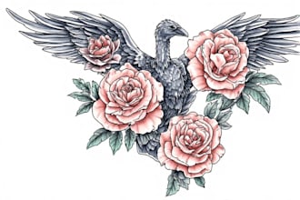 create a tattoo design of tattoo sleeve