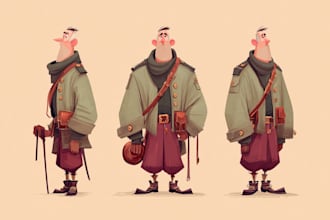 design a cartoon logo character