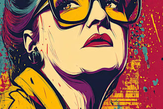 design custom vector pop art illustration from your photo