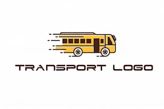 design modern transport logistic trucking logo