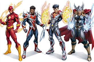 do a superhero comic
