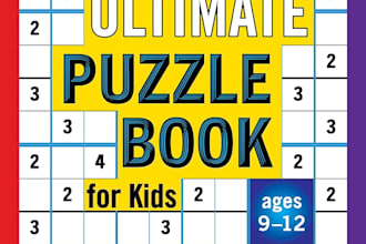 create sudoku, word search, and mazes books for amazon KDP