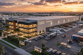 design 3d warehouse factory, industrial space, logistic design, 3d rendering