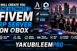 develop you the ultimate fivem rp server on qbox