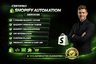 build shopify automation store for shopify dropshipping success