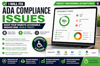 fix ada compliance issues on your website