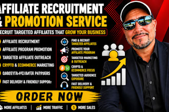 recruit targeted affiliates for crypto and ecommerce