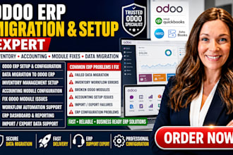 migrate data to odoo erp setup inventory accounting fix module issues