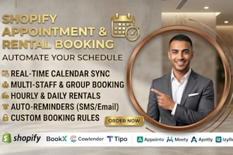 shopify appointment booking bookx cowlender tipo  appointo meety apntly izyrent
