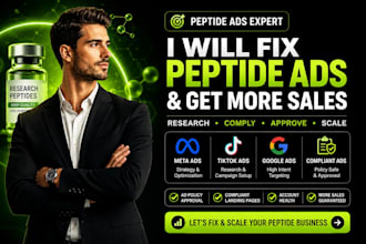 peptide marketing fix peptide ads research google tiktok meta ads for more sales