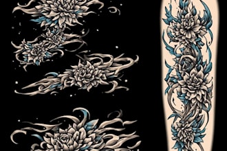 design a modern and minimalist tattoo design