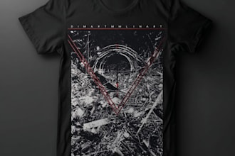 do minimalist typography t shirt design