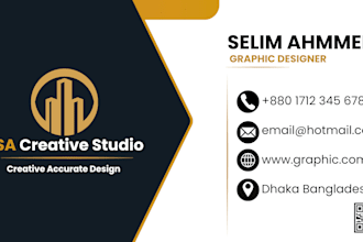design professional modern business card and visiting card