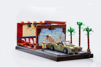 design custom 3d lego moc with PDF instructions XML partlist and studio file