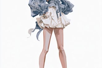 draw a fashion or editorial illustration, sketch, commercial
